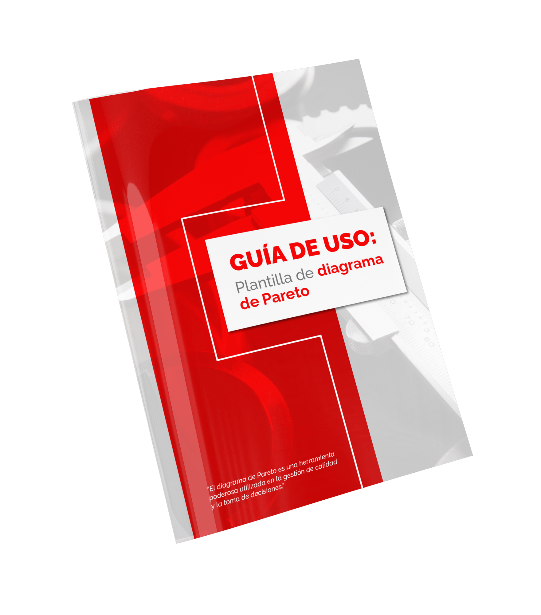 mock up Ebook- Guía de uso Palntilla de diagrama de Pareto